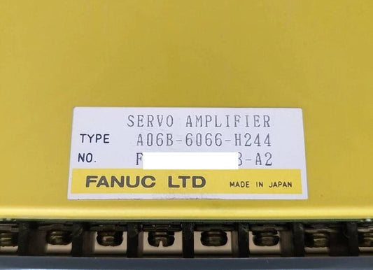A06B-6066-H244, Rebuilt with 12mo warranty, Straight Sale