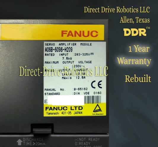 Fanuc A06b-6096-H209 - Rebuilt with warranty
