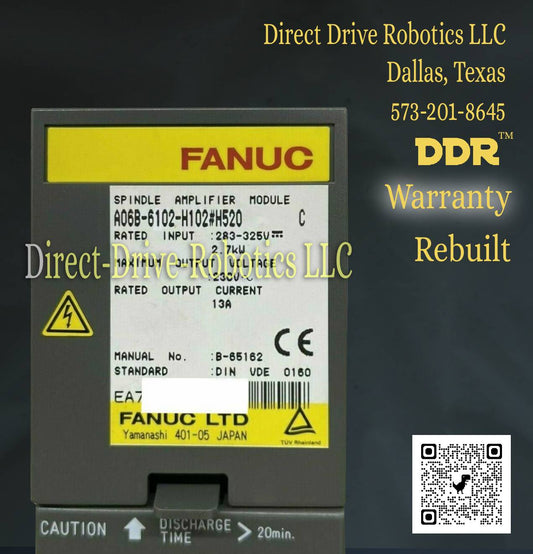 Fanuc A06B-6102-H102#H520 - Rebuilt with warranty