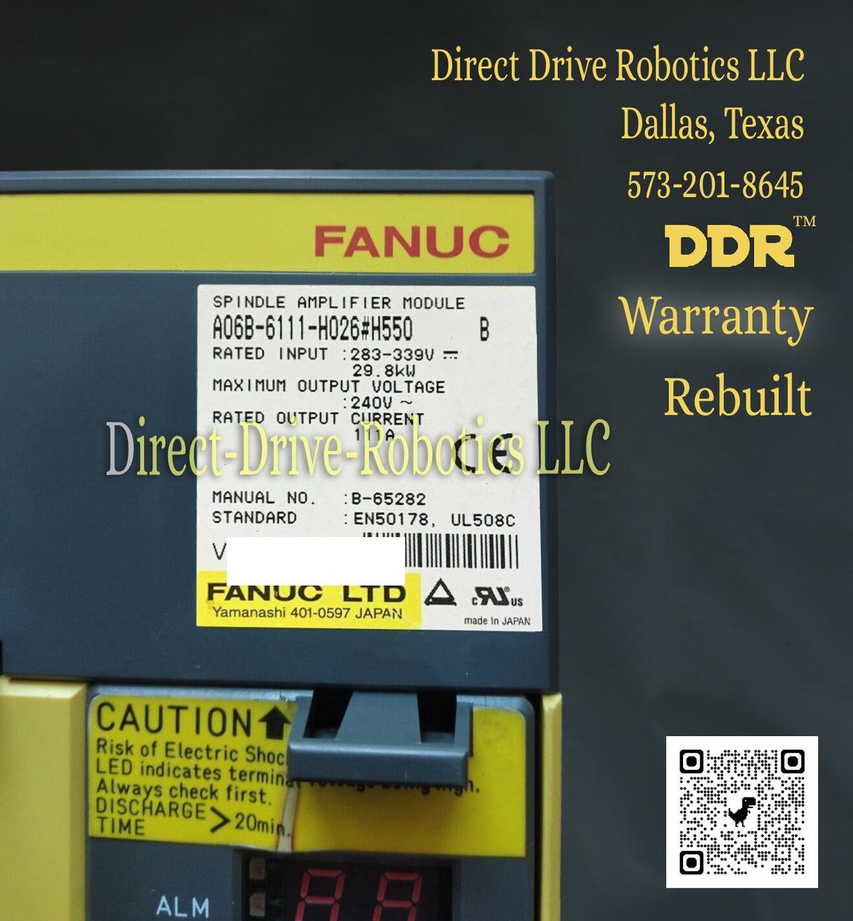 Fanuc A06B-6111-H026#H550 - Rebuilt with warranty