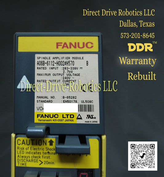 Fanuc A06B-6112-H002#H570 - Rebuilt with warranty