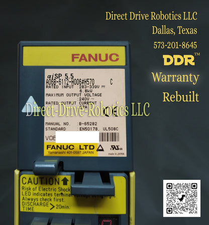 Fanuc A06B-6112-H006#H570 - Rebuilt with warranty