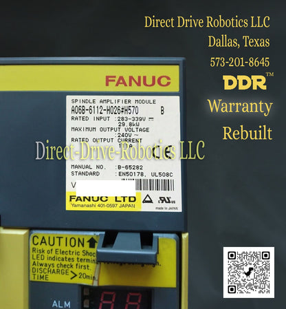 Fanuc A06B-6112-H026#H570 - Rebuilt with warranty