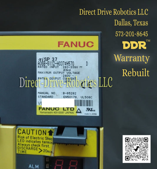 Fanuc A06B-6112-H037#H570 - Rebuilt with warranty