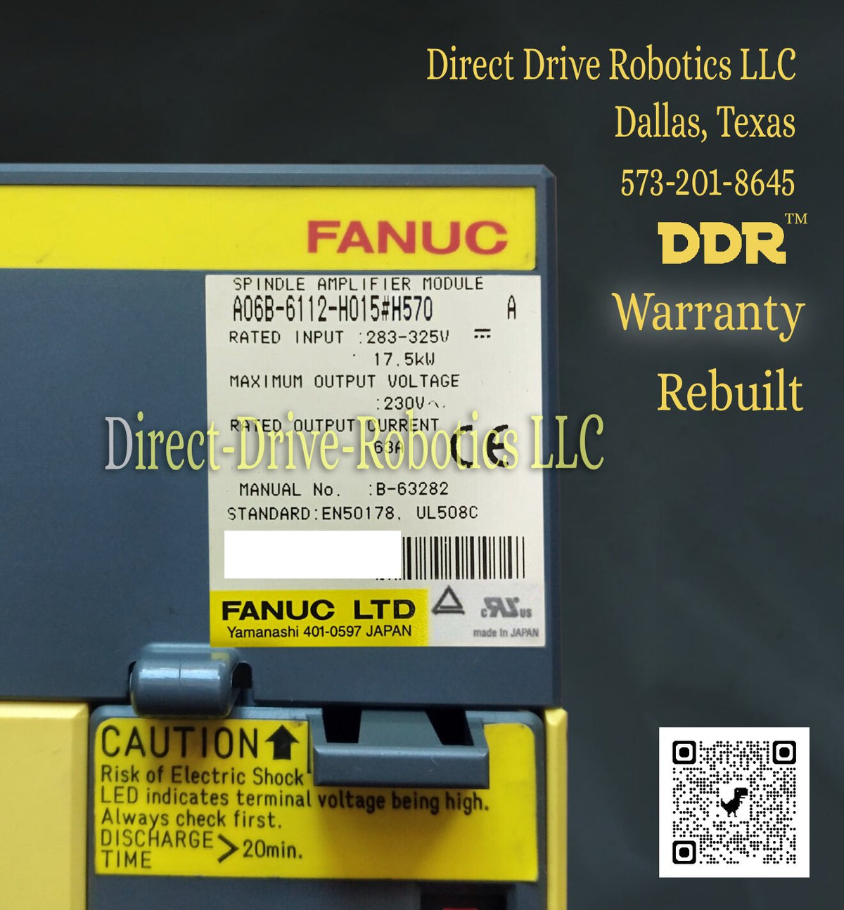 Fanuc A06B-6112-H015#H570 - Rebuilt with warranty