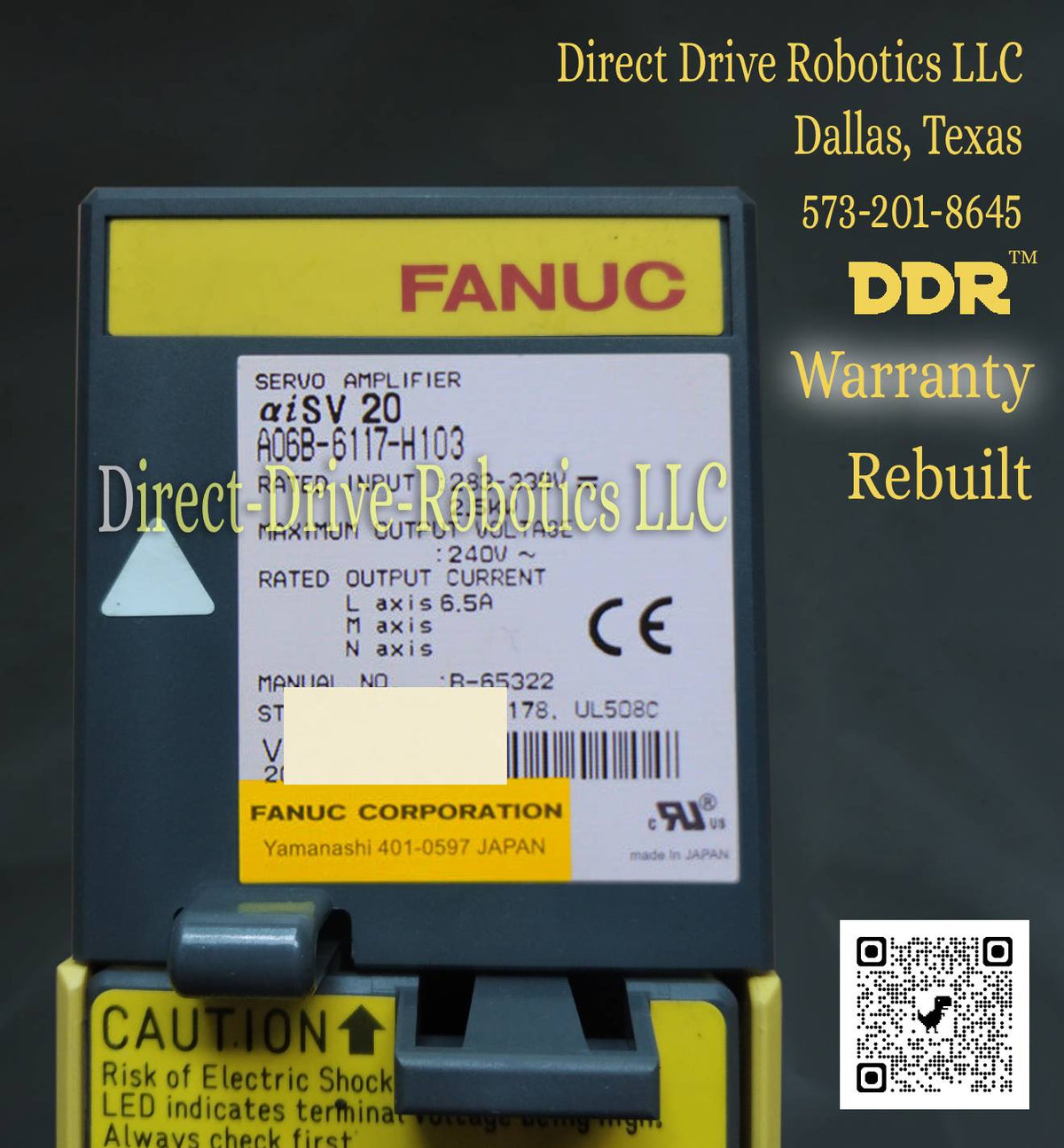 Fanuc A06B-6117-H103 - Rebuilt with warranty