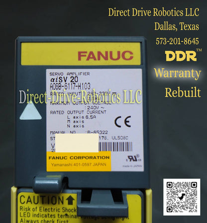 Fanuc A06B-6117-H103 - Rebuilt with warranty