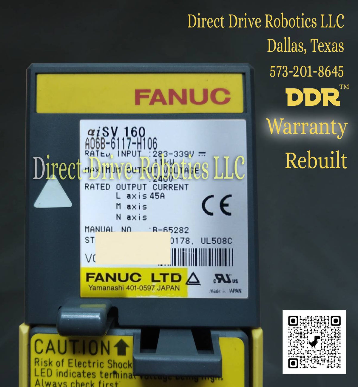 Fanuc A06B-6117-H106 - Rebuilt with warranty