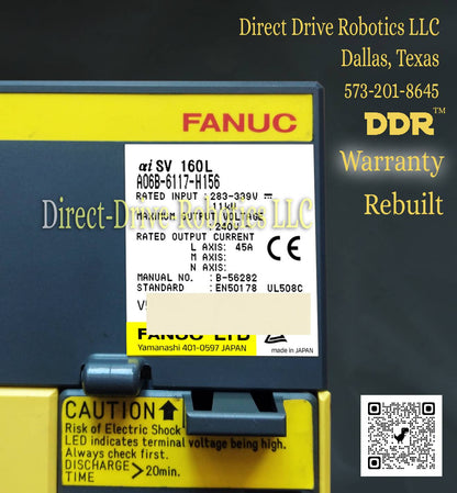 Fanuc A06B-6117-H156 - Rebuilt with warranty