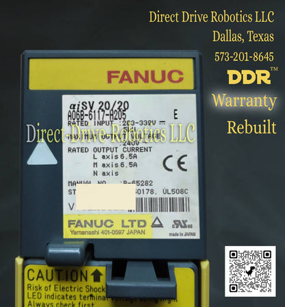 Fanuc A06B-6117-H205 - Rebuilt with warranty
