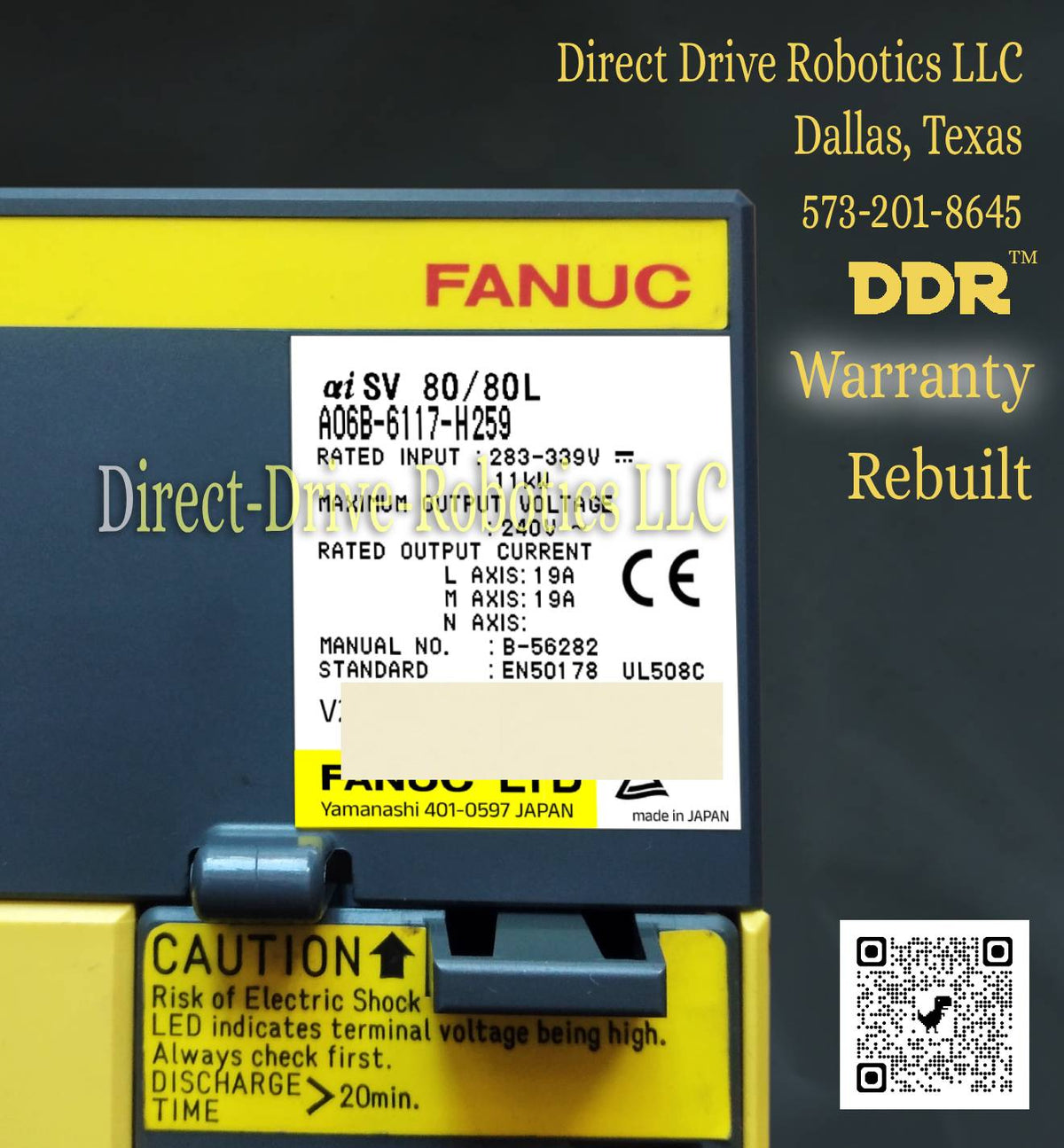 Fanuc A06B-6117-H259 - Rebuilt with warranty