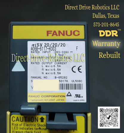 Fanuc A06B-6117-H303 - Rebuilt with warranty