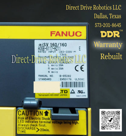 Fanuc A06B-6117-H211 - Rebuilt with warranty