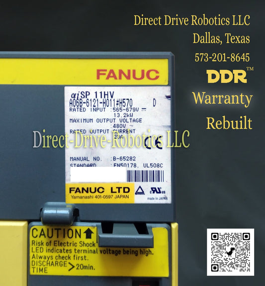 Fanuc A06B-6121-H011#H570 - Rebuilt with warranty