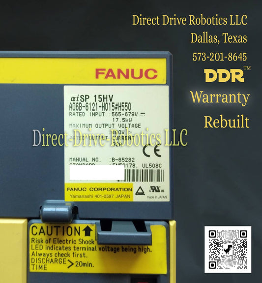 Fanuc A06B-6121-H015#H550 - Rebuilt with warranty