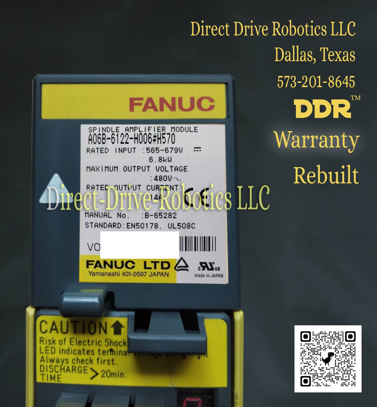 Fanuc A06B-6122-H006#H570 - Rebuilt with warranty