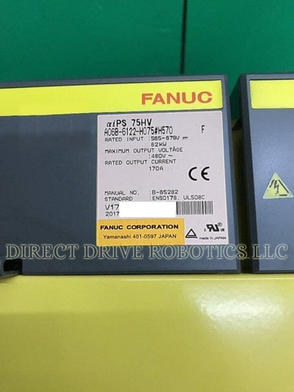 Fanuc A06B-6122-H075#H570 - Rebuilt with warranty