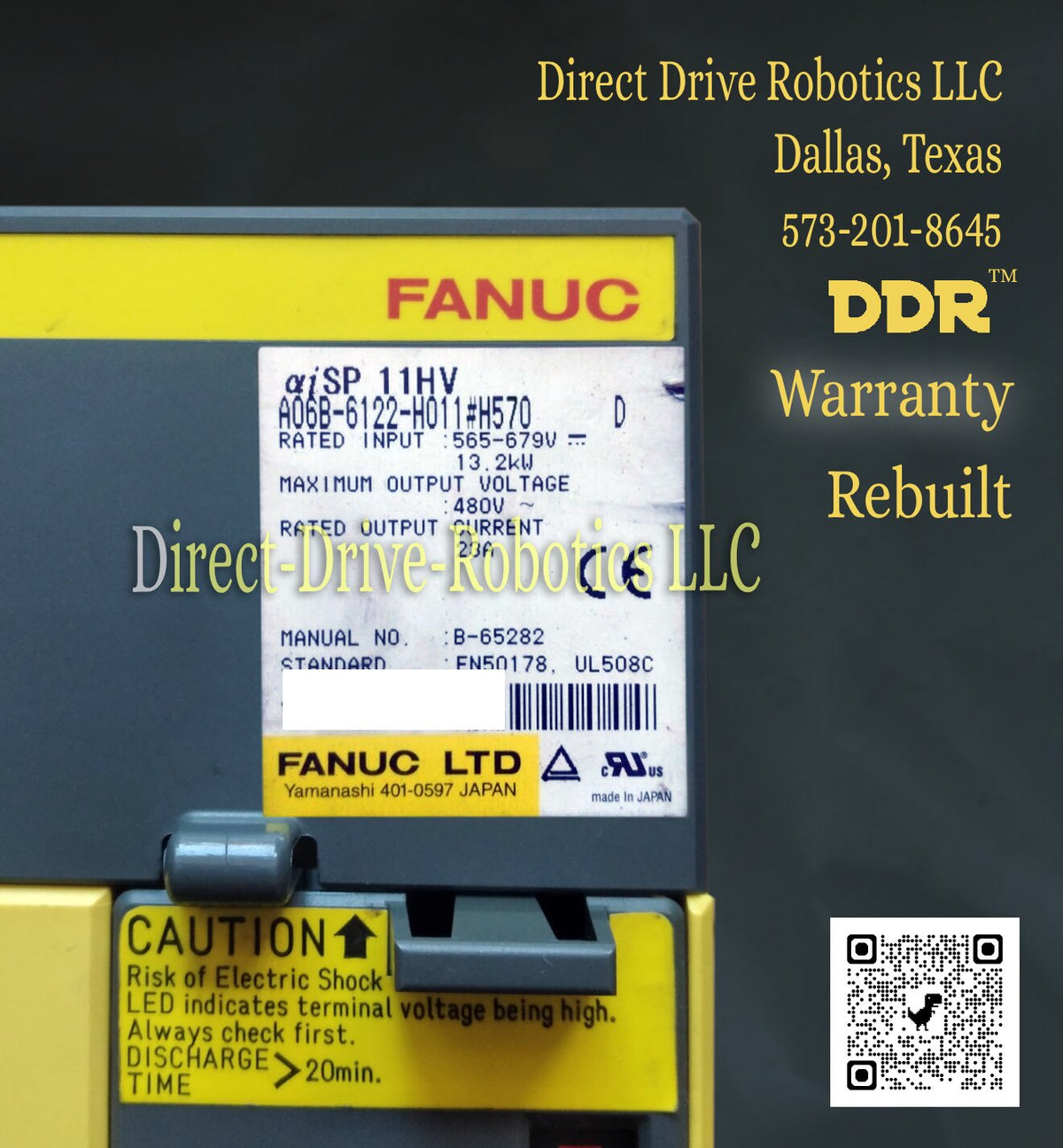 Fanuc A06B-6122-H011#H570 - Rebuilt with warranty