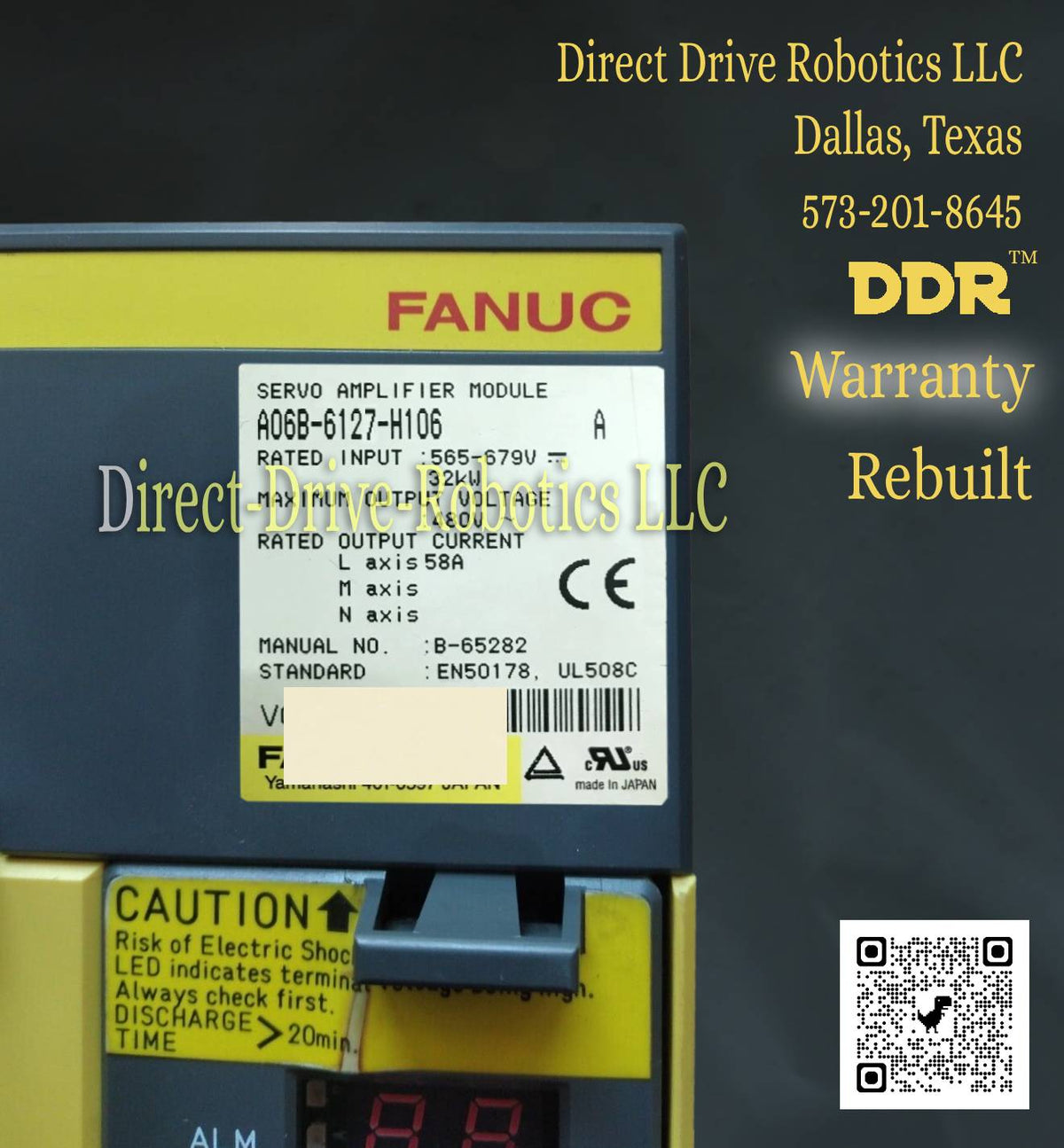 Fanuc A06B-6127-H106 - Rebuilt with warranty