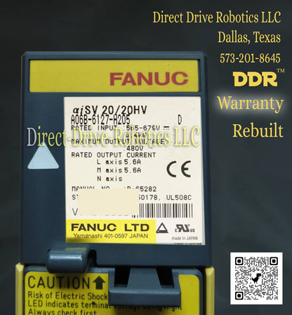 Fanuc A06B-6127-H205 - Rebuilt with warranty