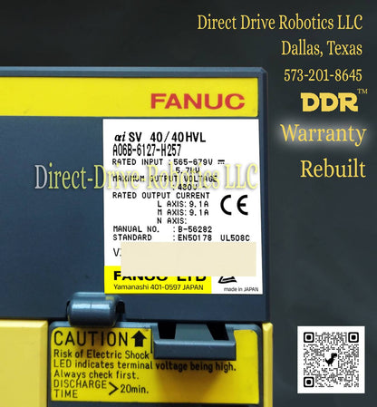 Fanuc A06B-6127-H257 - Rebuilt with warranty