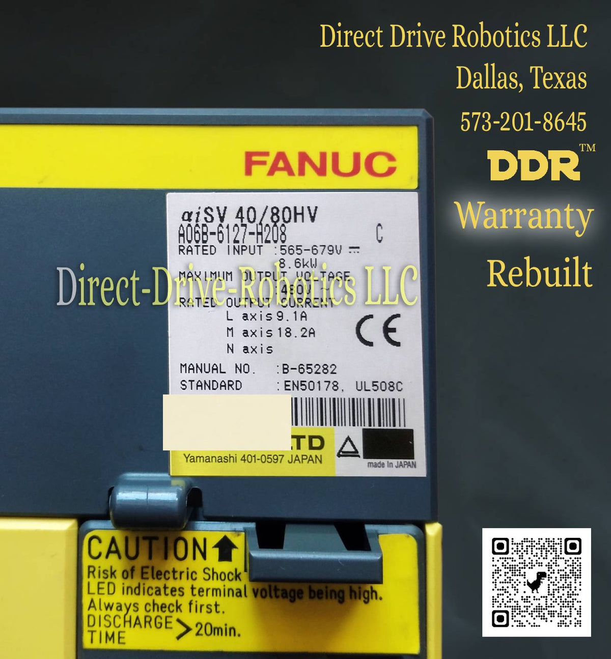 Fanuc A06B-6127-H208 - Rebuilt with warranty