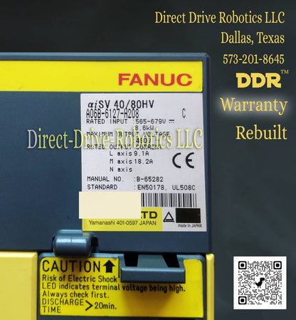 Fanuc A06B-6127-H208 - Rebuilt with warranty