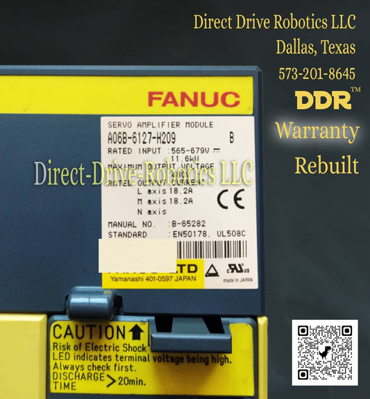 Fanuc A06B-6127-H209 - Rebuilt with warranty