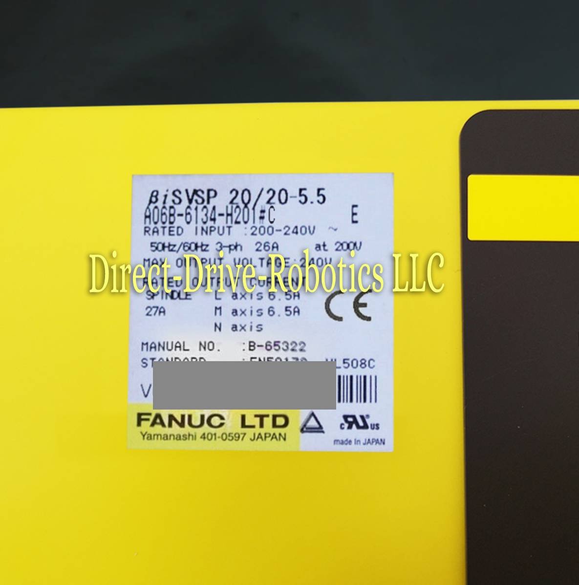 Fanuc A06B-6134-H201#C - Rebuilt with warranty