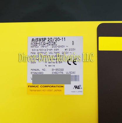 Fanuc A06B-6134-H202#C - Rebuilt with warranty
