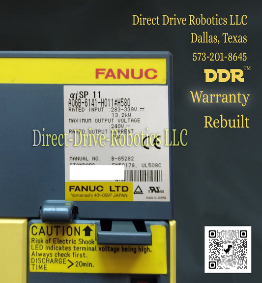 Fanuc A06B-6141-H011#H580 - Rebuilt with warranty