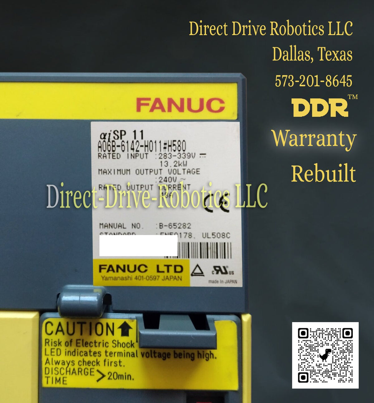 Fanuc A06B-6142-H011#H580 - Rebuilt with warranty