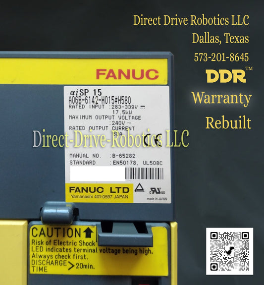 Fanuc A06B-6142-H015#H580 - Rebuilt with warranty