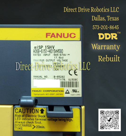 Fanuc A06B-6151-h015#H580 - Rebuilt with warranty
