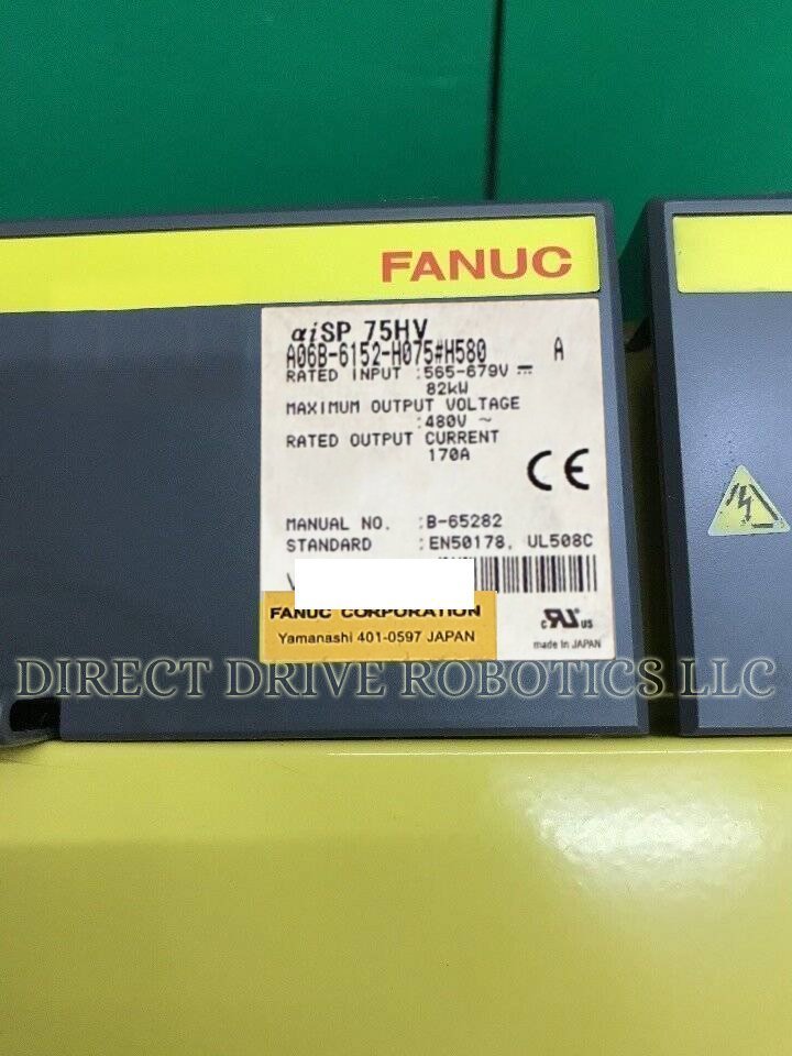 Fanuc A06B-6152-H075#H580 - Rebuilt with warranty
