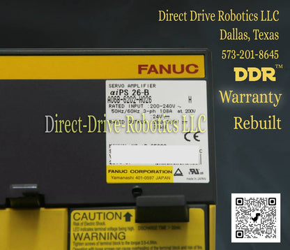 Fanuc A06B-6202-H026 - Rebuilt with warranty