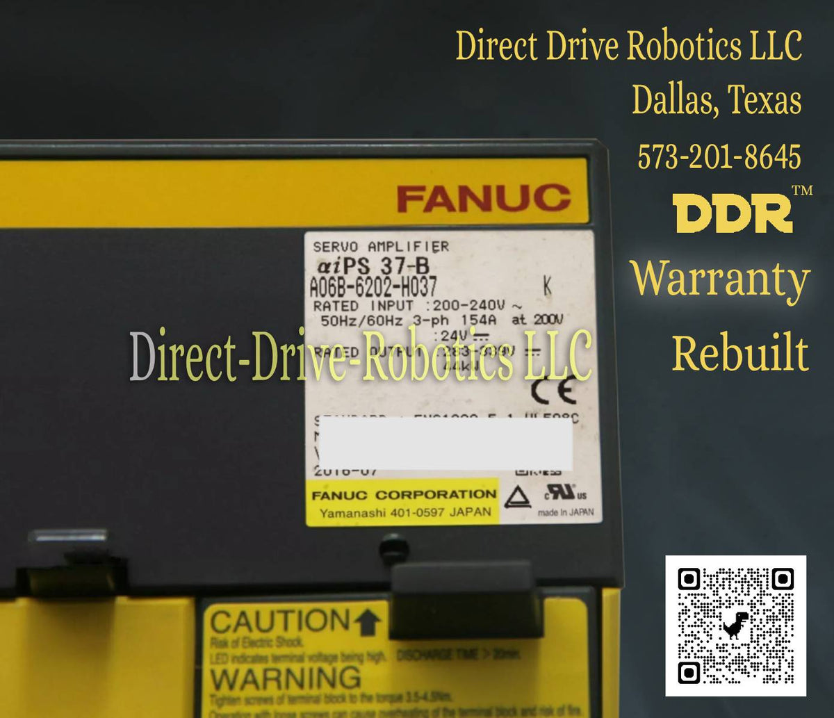 Fanuc A06B-6202-H037 - Rebuilt with warranty