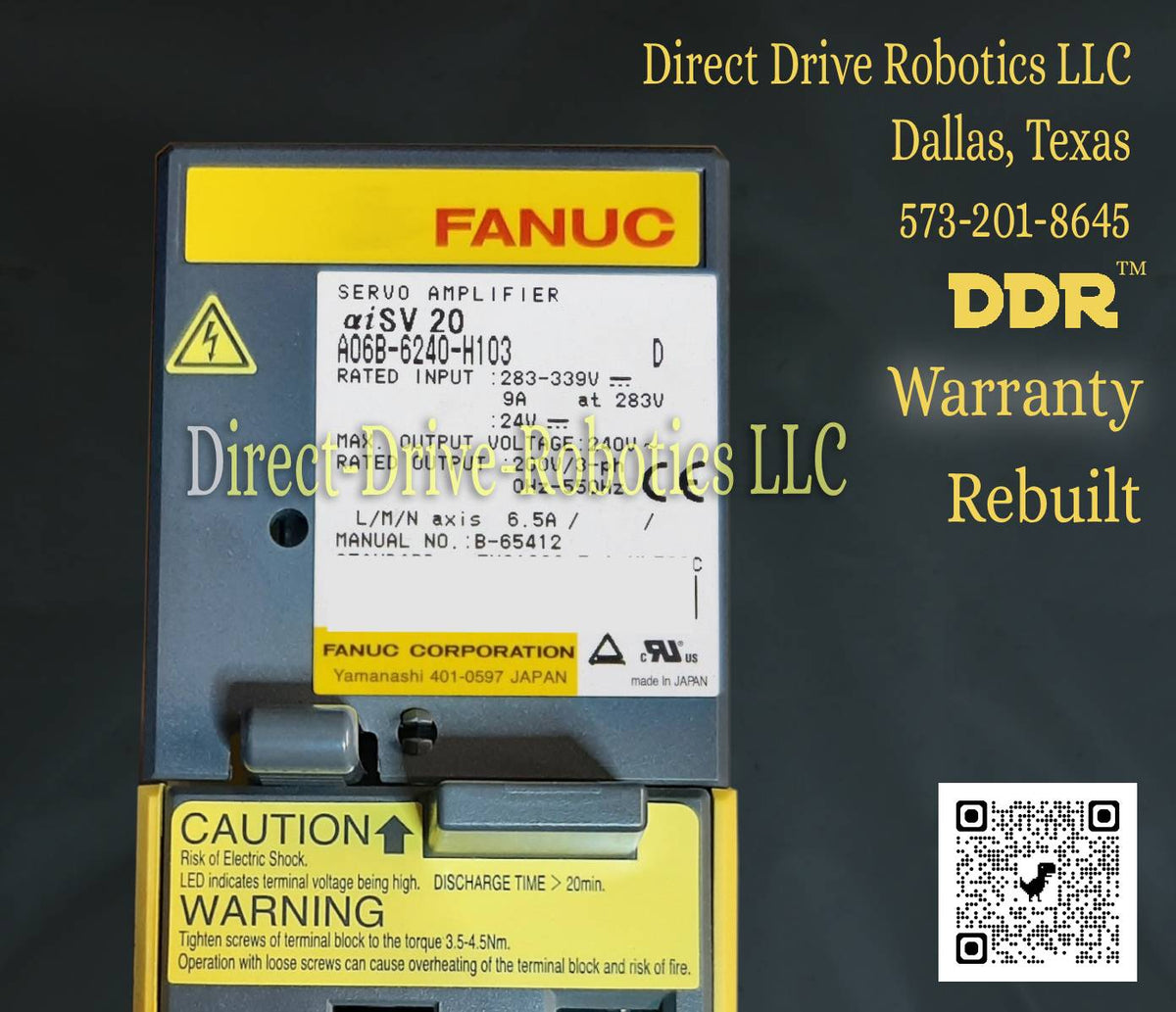 Fanuc A06B-6240-H103 - Rebuilt with warranty