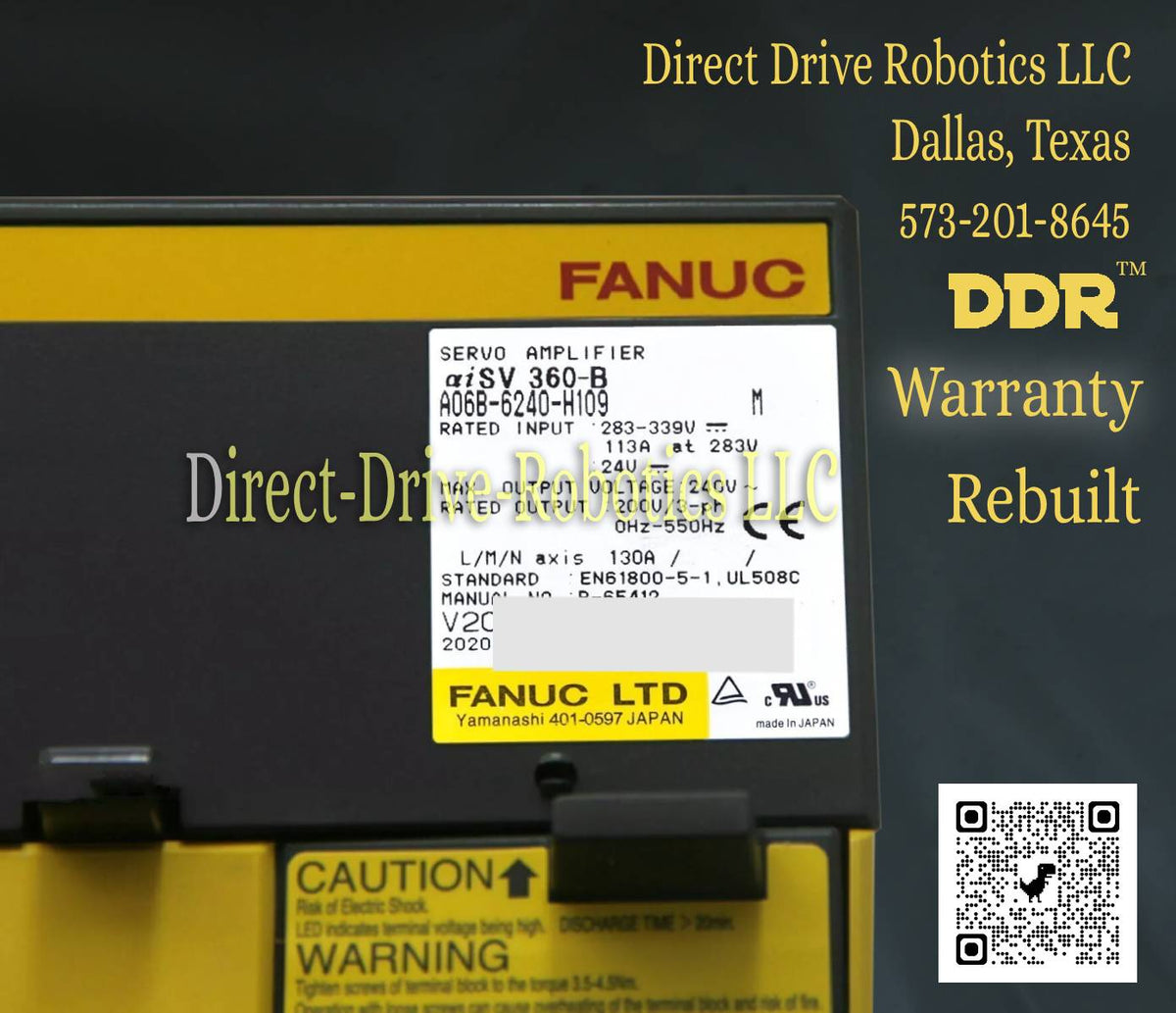 Fanuc A06B-6240-H109 - Rebuilt with warranty