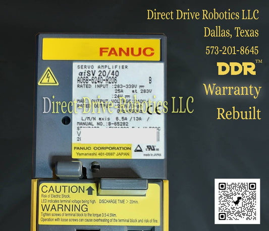 Fanuc A06B-6240-H206 - Rebuilt with warranty