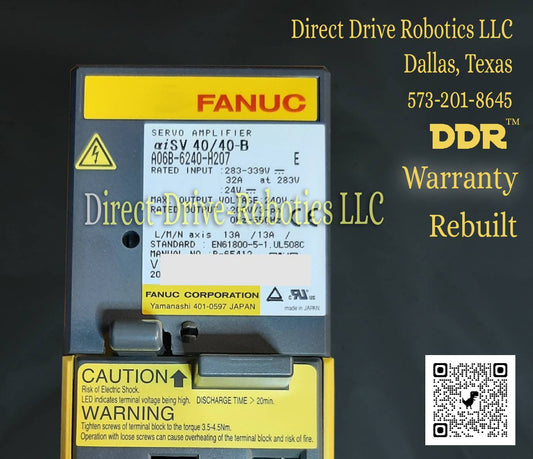 Fanuc A06B-6240-H207 - Rebuilt with warranty