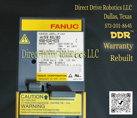 Fanuc A06B-6240-H208 - Rebuilt with warranty