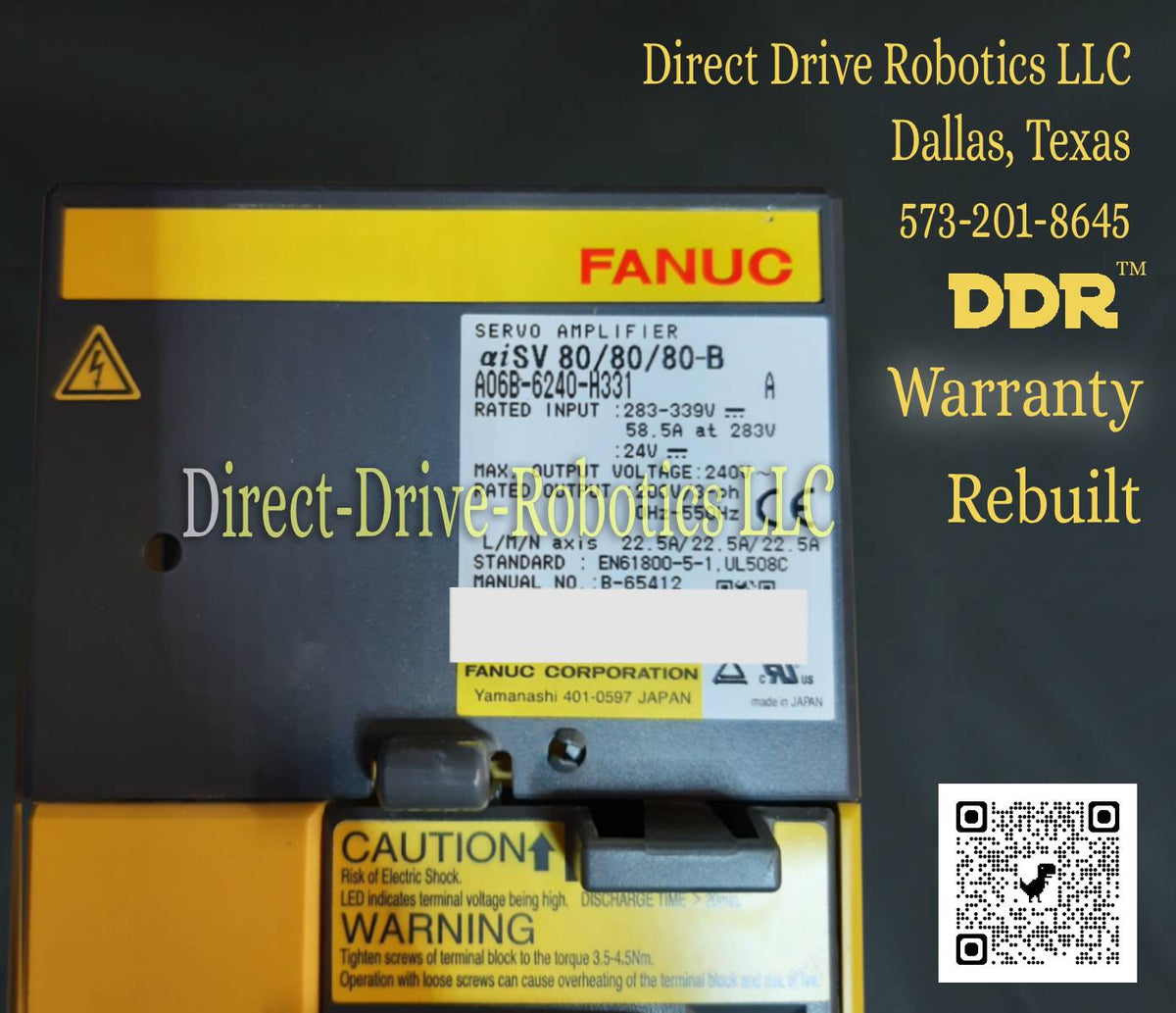 Fanuc A06B-6240-H331 - Rebuilt with warranty