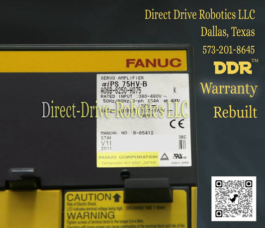 Fanuc A06B-6250-H075 - Rebuilt with warranty