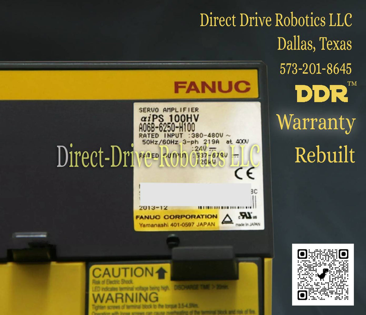 Fanuc A06B-6250-H100 - Rebuilt with warranty