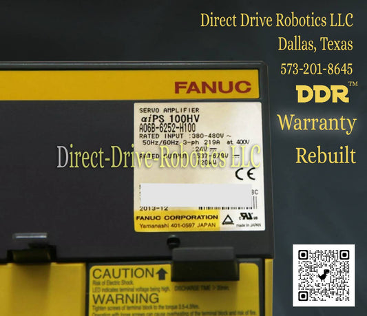 Fanuc A06B-6252-H100 - Rebuilt with warranty
