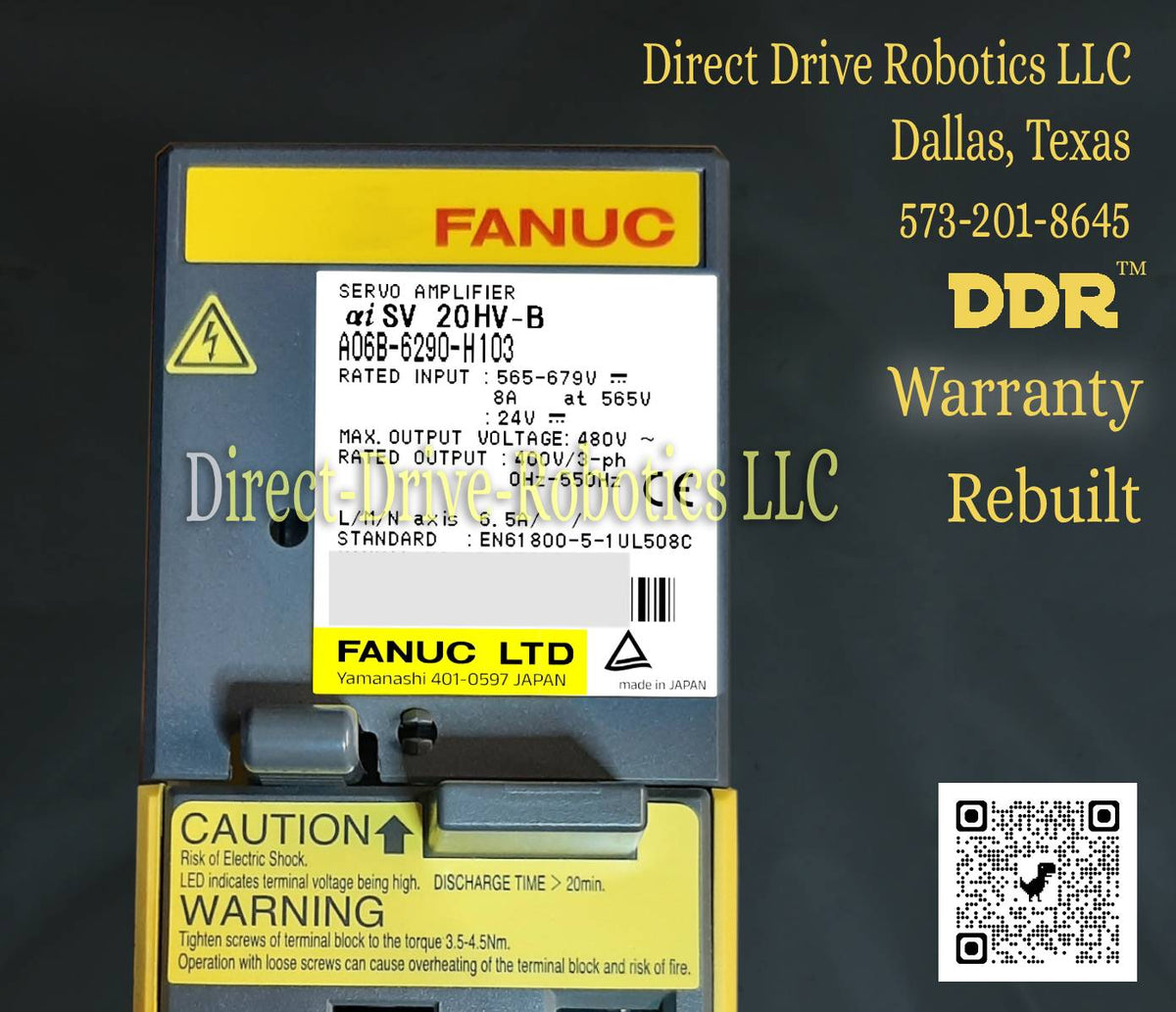 Fanuc A06B-6290-H103 - Rebuilt with warranty