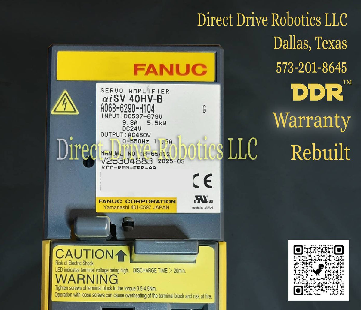 Fanuc A06B-6290-H104 - Rebuilt with warranty