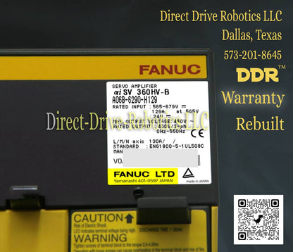 Fanuc A06B-6290-H129 - Rebuilt with warranty