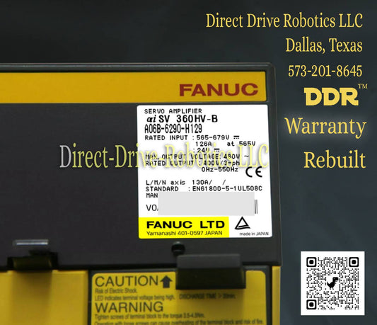 Fanuc A06B-6290-H129 - Rebuilt with warranty